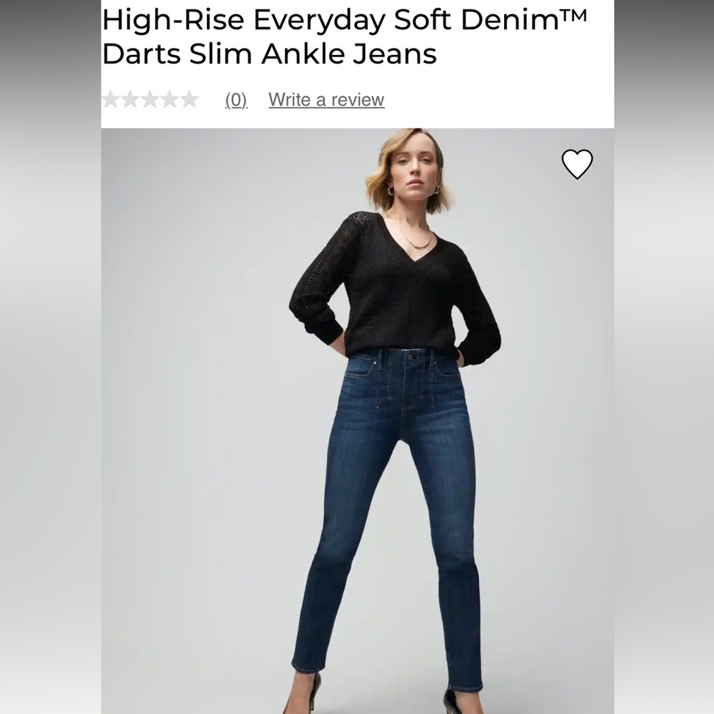 Size 2 WHBM White House Black Market Denim Jeans Slim Ankle